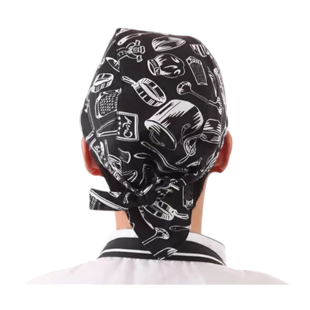 Gorro O Bandana De Cocina Chef Con Lazo Amarrable image number 7.0