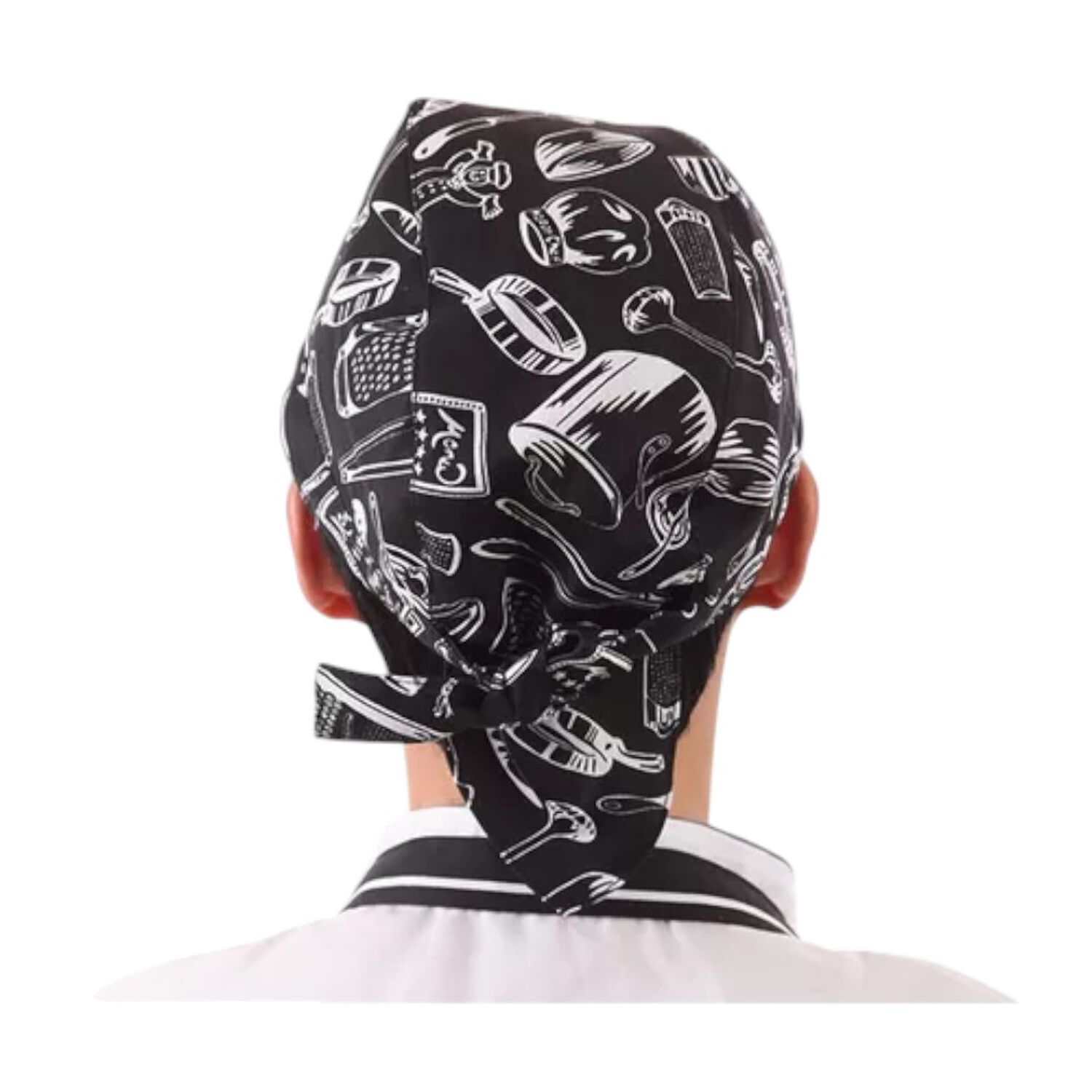 Gorro O Bandana De Cocina Chef Con Lazo Amarrable image number 7.0