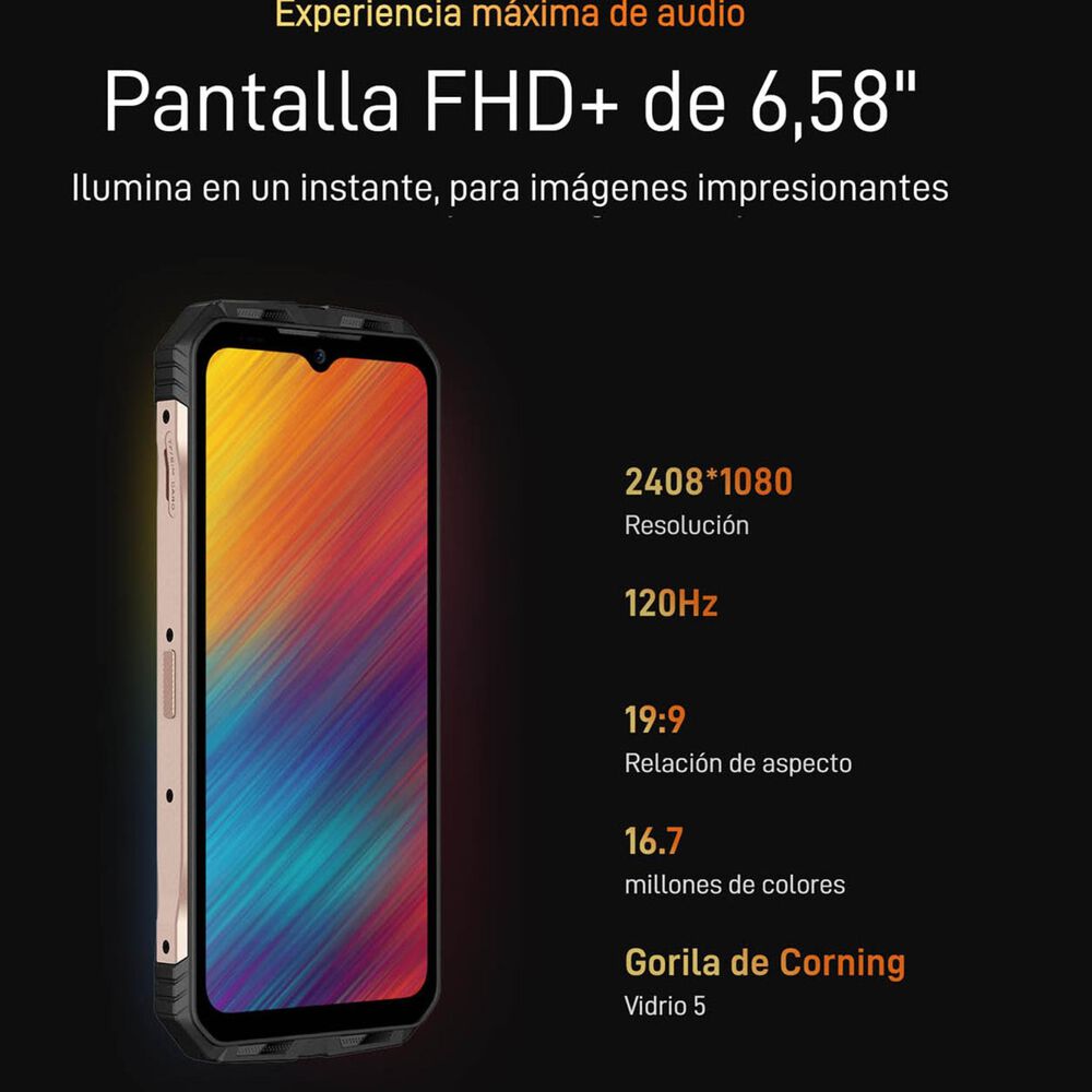 Doogee V Max Resistente A Golpes, Polvo, Humedad Y Agua / Batería 22.000mah, Cámara Visión Nocturna / Graba Videos En 4k image number 8.0