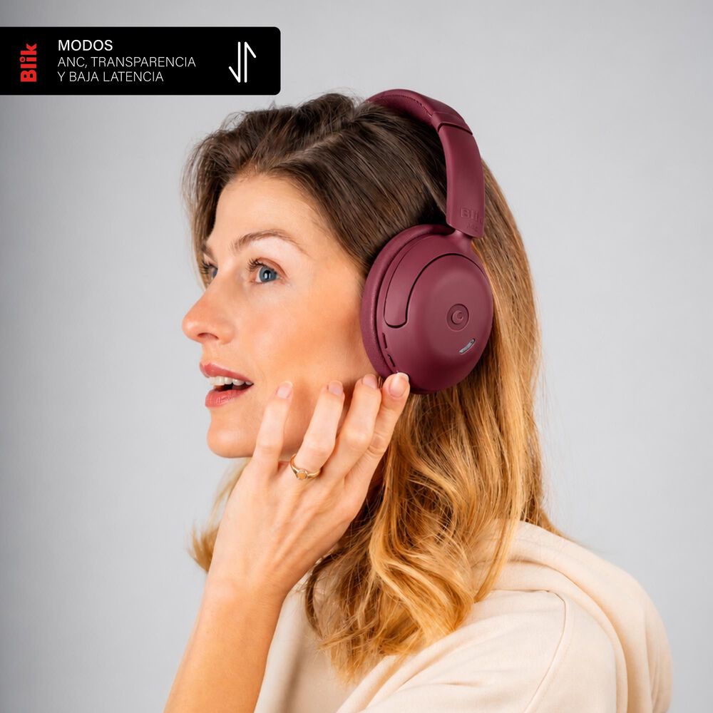 Audífonos Bluetooth Blik Soul950 Burdeo, foto 6