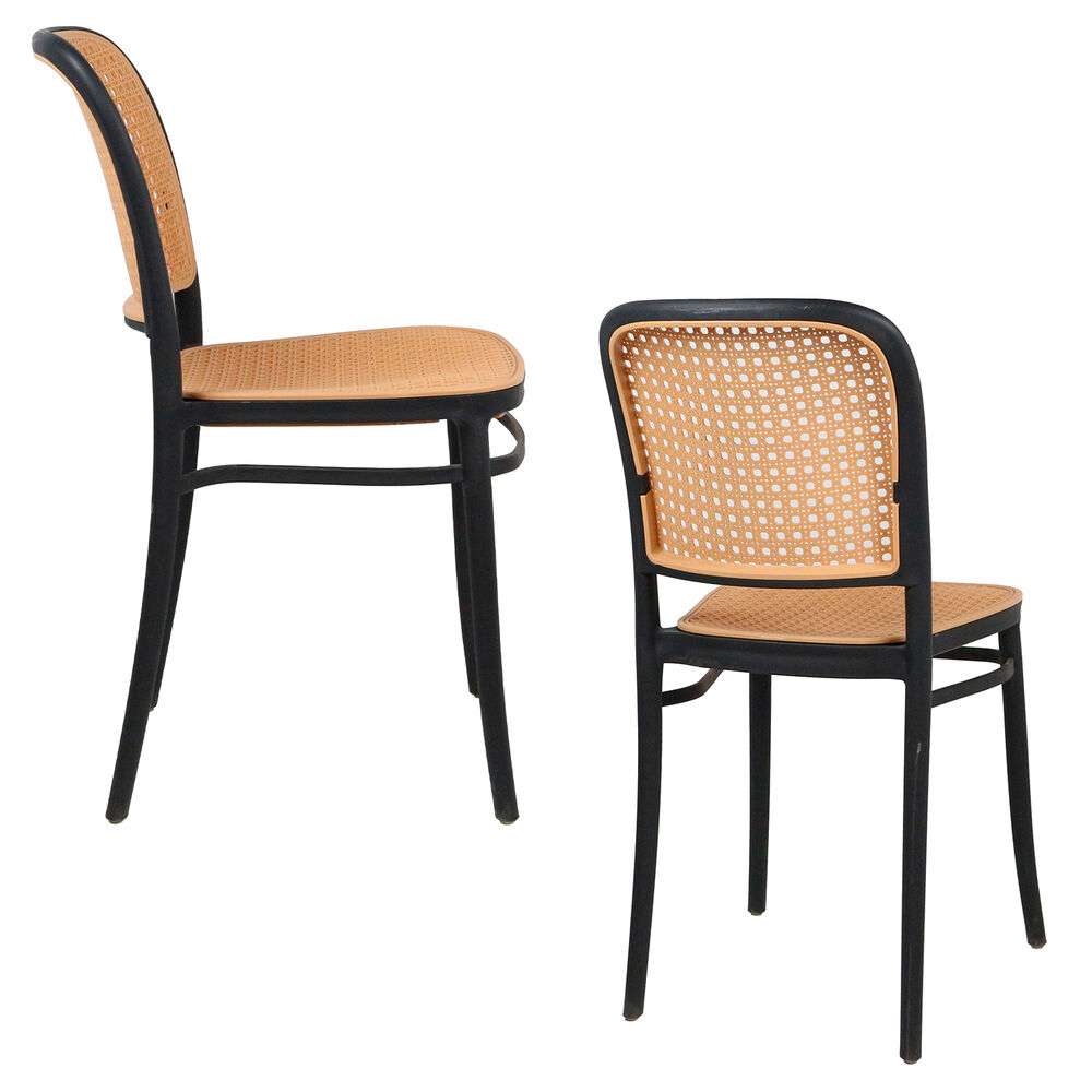 Silla Terraza Plástica Cairo Negra/beige image number 3.0