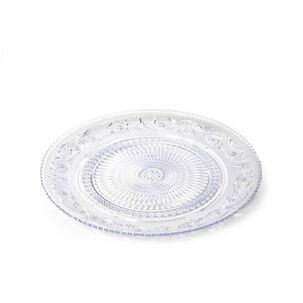 Set 3 Plato Redondo Crystal 25 Cm Transparente