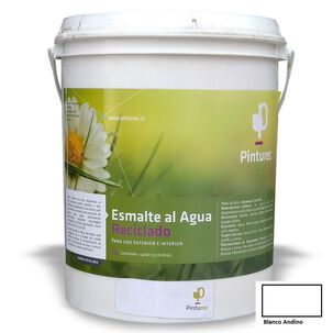 Esmalte Al Agua Reciclado Pinturec Satinado Blanco Andino 1g