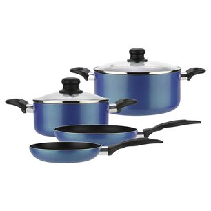 Bater&iacute;a De Cocina De Aluminio Gourmet Azul / 6 Piezas