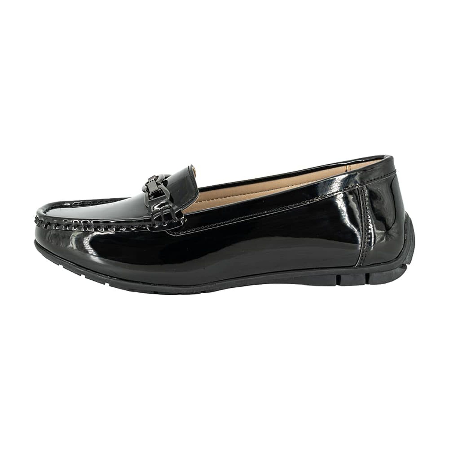 Mocasin Dam Negro Charol Alquimia image number 1.0