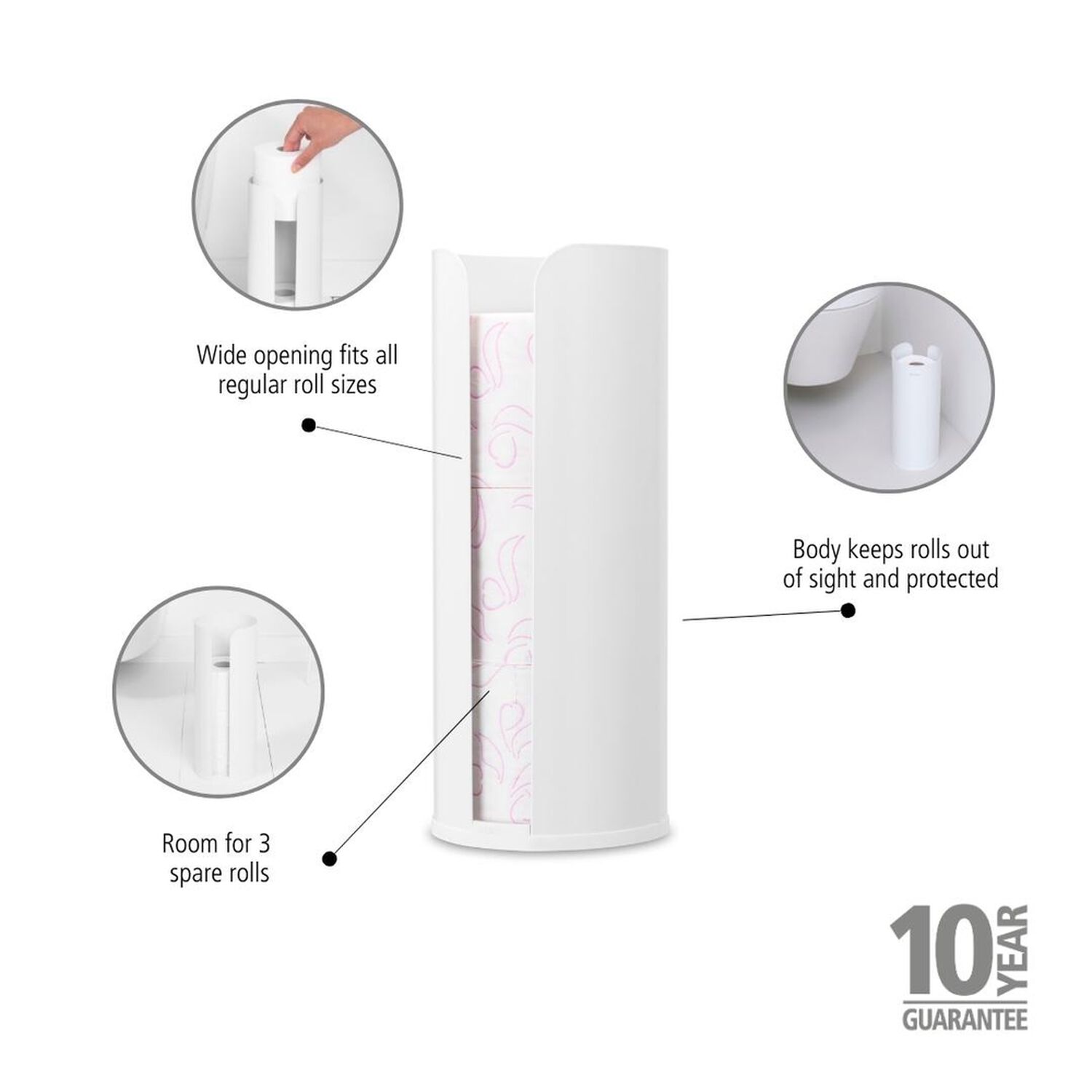 Dispensador De Rollos De Papel Renew White image number 5.0