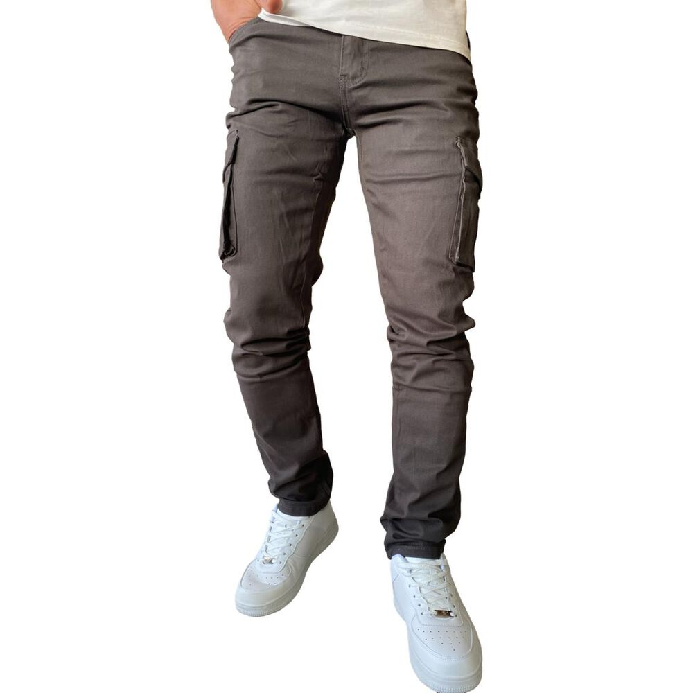 Pantal&oacute;n Cargo Slim Fit Mosaico Tela Elasticada image number 10.0