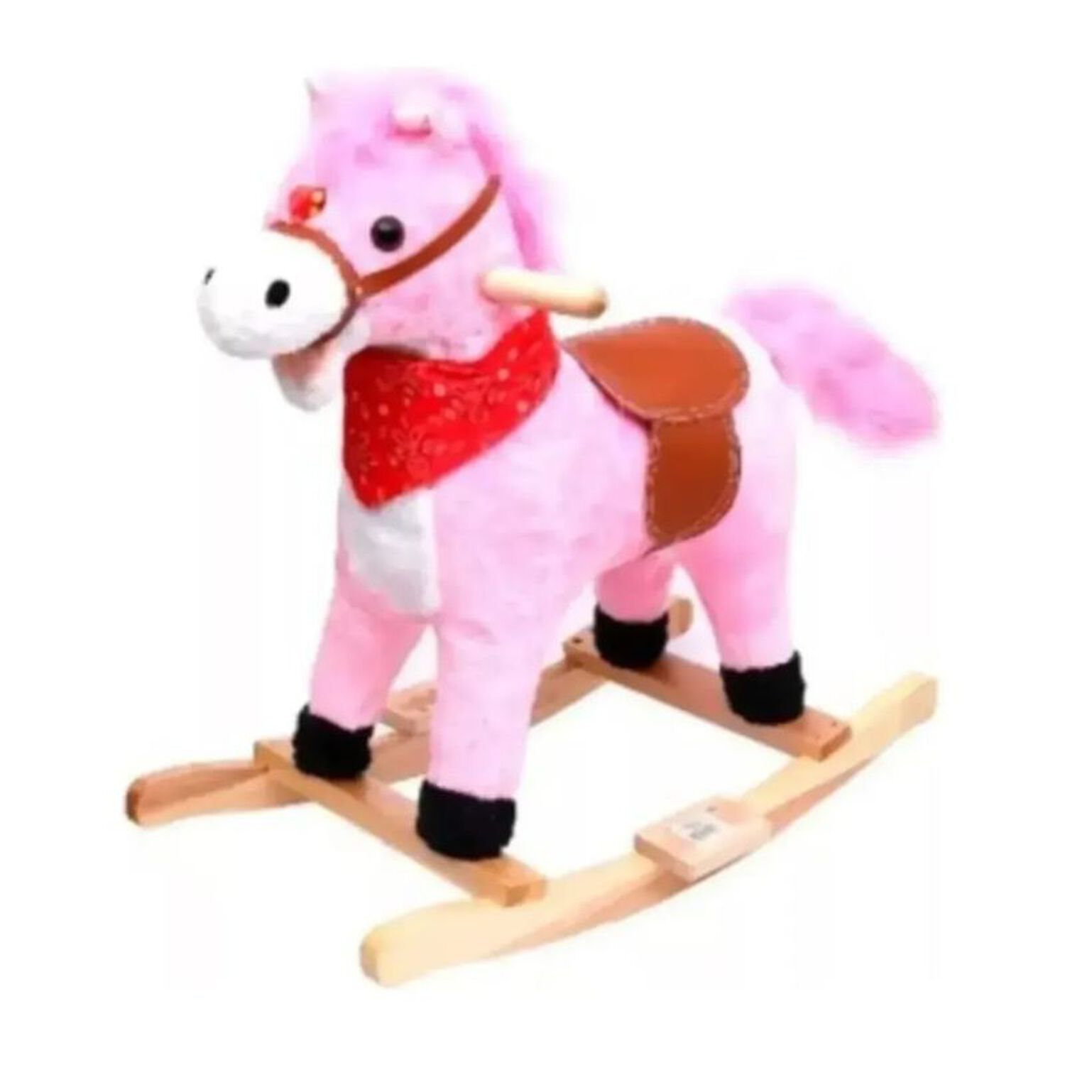 Caballo Balancin Mecedor Para Ni&ntilde;os Con Sonido Caballito Infantil Color Rosa image number 0.0