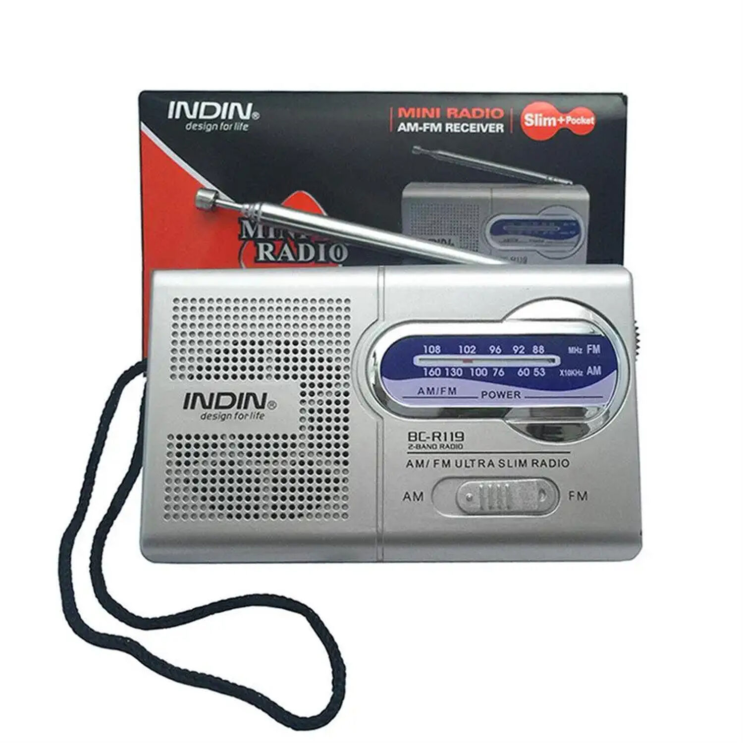Radio Port&aacute;til Fm Am De Bolsillo Indin Bc-r119 image number 4.0