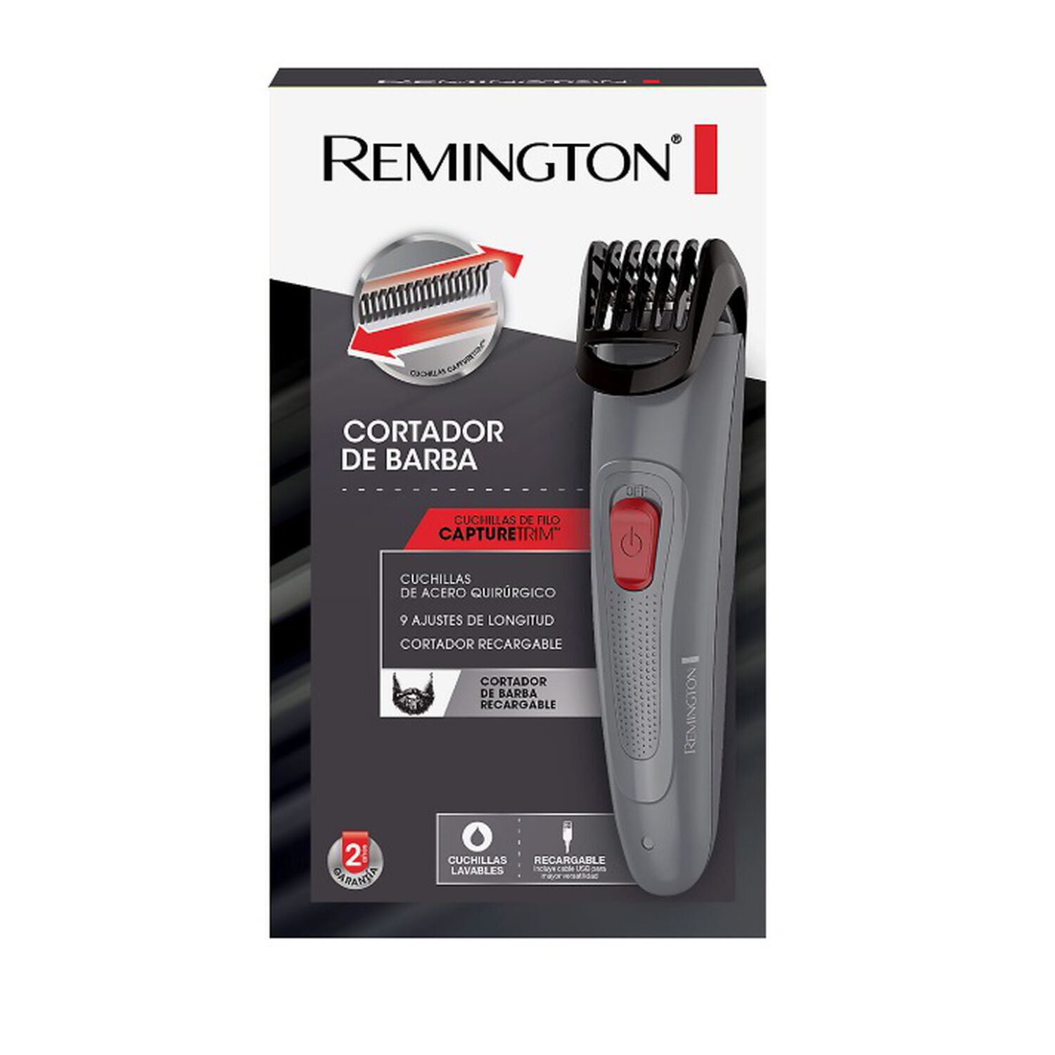 M&aacute;quina Corta Pelo Y Barba Remington Mb08a Cortadora De Cabello image number 0.0