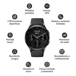 Reloj Smartwatch Lhotse Vibe 05 Gps Black 45mm