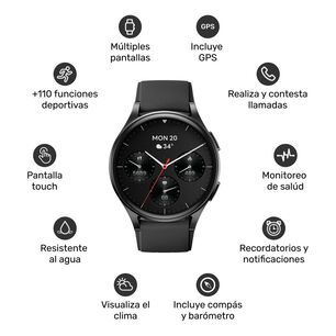 Reloj Smartwatch Lhotse Vibe 05 Gps Black 45mm
