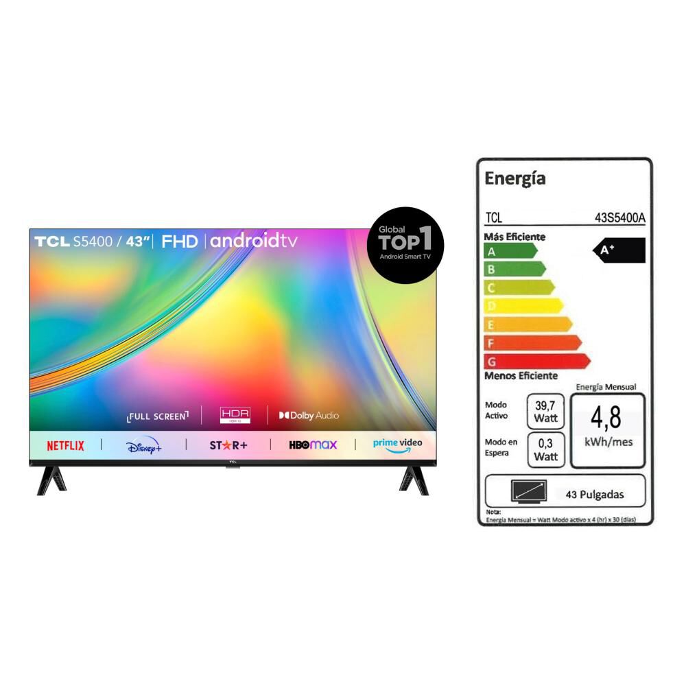 Led 43" TCL 43S5400A / Full HD / Smart TV image number 9.0