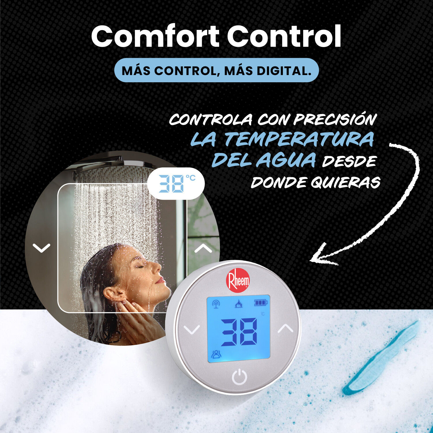 Control De Temperatura Digital Sin Receptor Usb Rheem image number 3.0