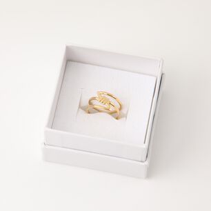 Anillo 19v69 Dorado Mujer Str268
