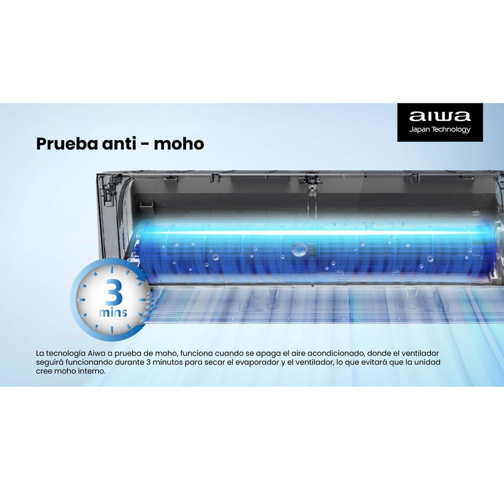 Aire Acondicionado Aiwa Split Inverter 24000btu Aw-24invg image number 8.0