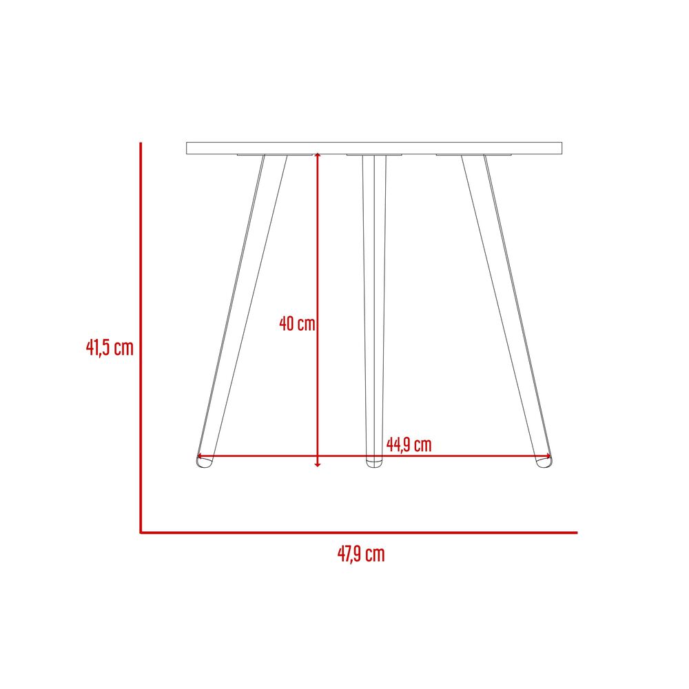 Mesa Lateral Aux Cafe Claro 41,5x47,9x47,9 Cm image number 6.0