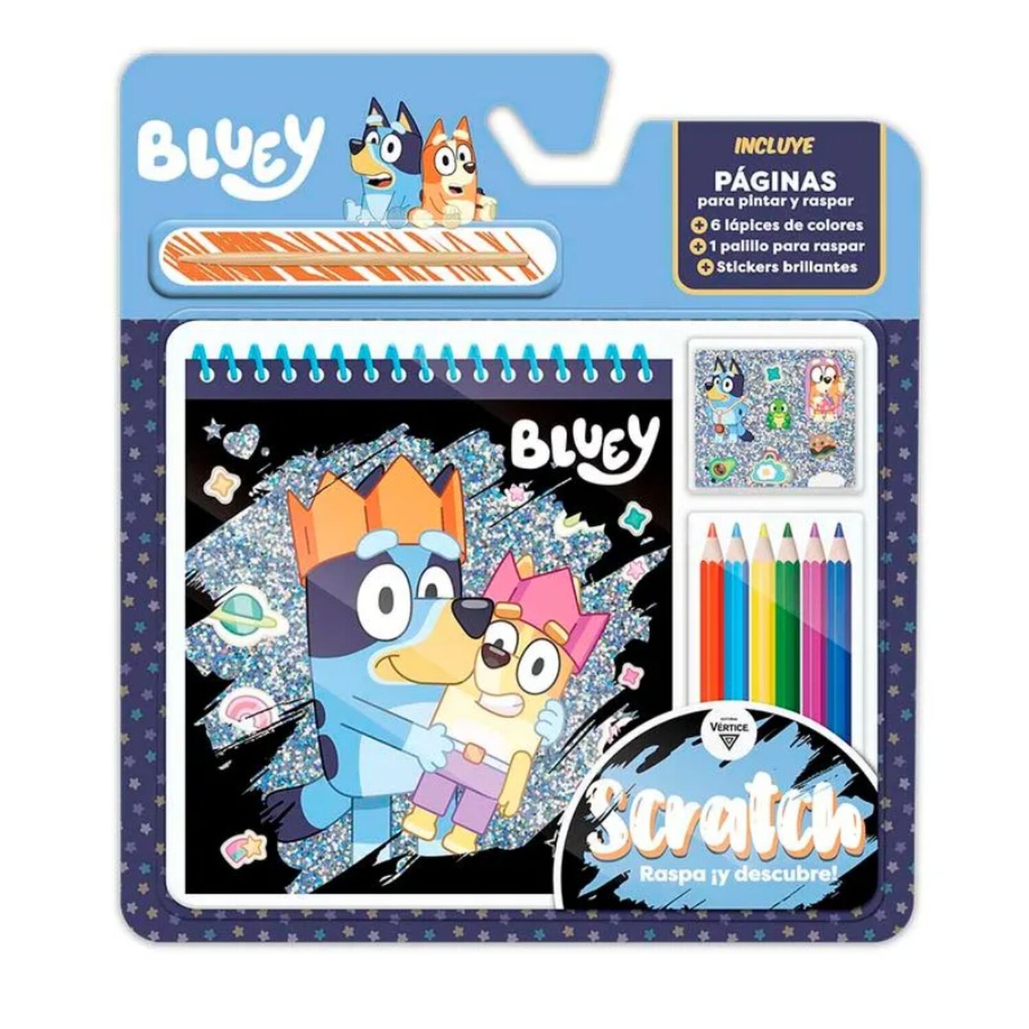 Blister Para Pintar Y Raspar Scratch Bluey Vertice image number 1.0