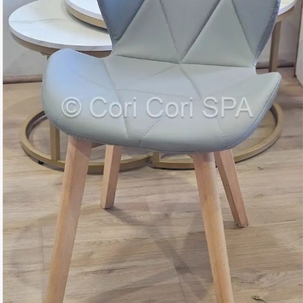 Comedor Mesa Warwick 120 + 4 Sillas Mariposa Wood Gris image number 2.0