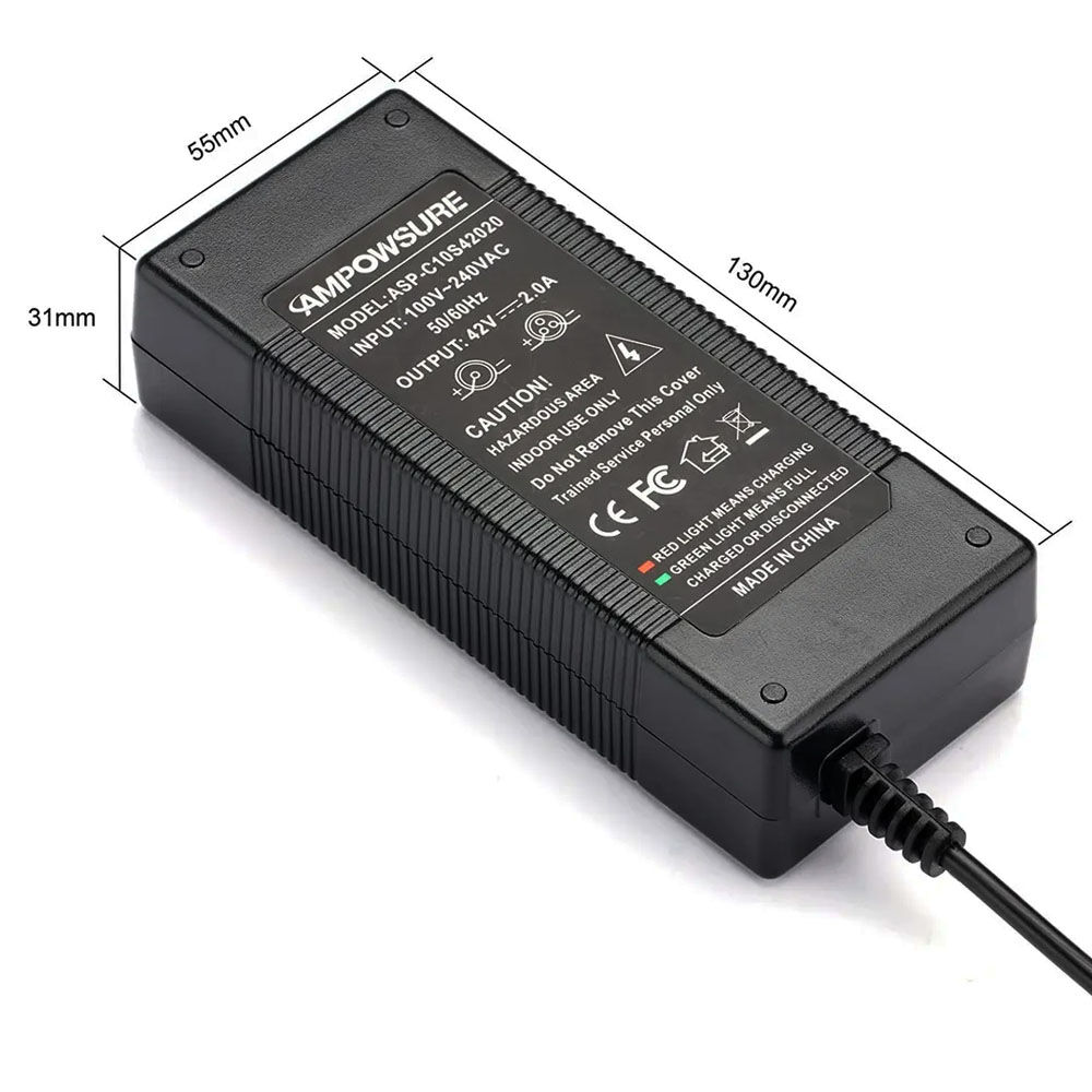 Cargador Bicicleta El&eacute;ctrica 42v 2.0ah Dc 5.5 X 2.5mm Ce image number 4.0