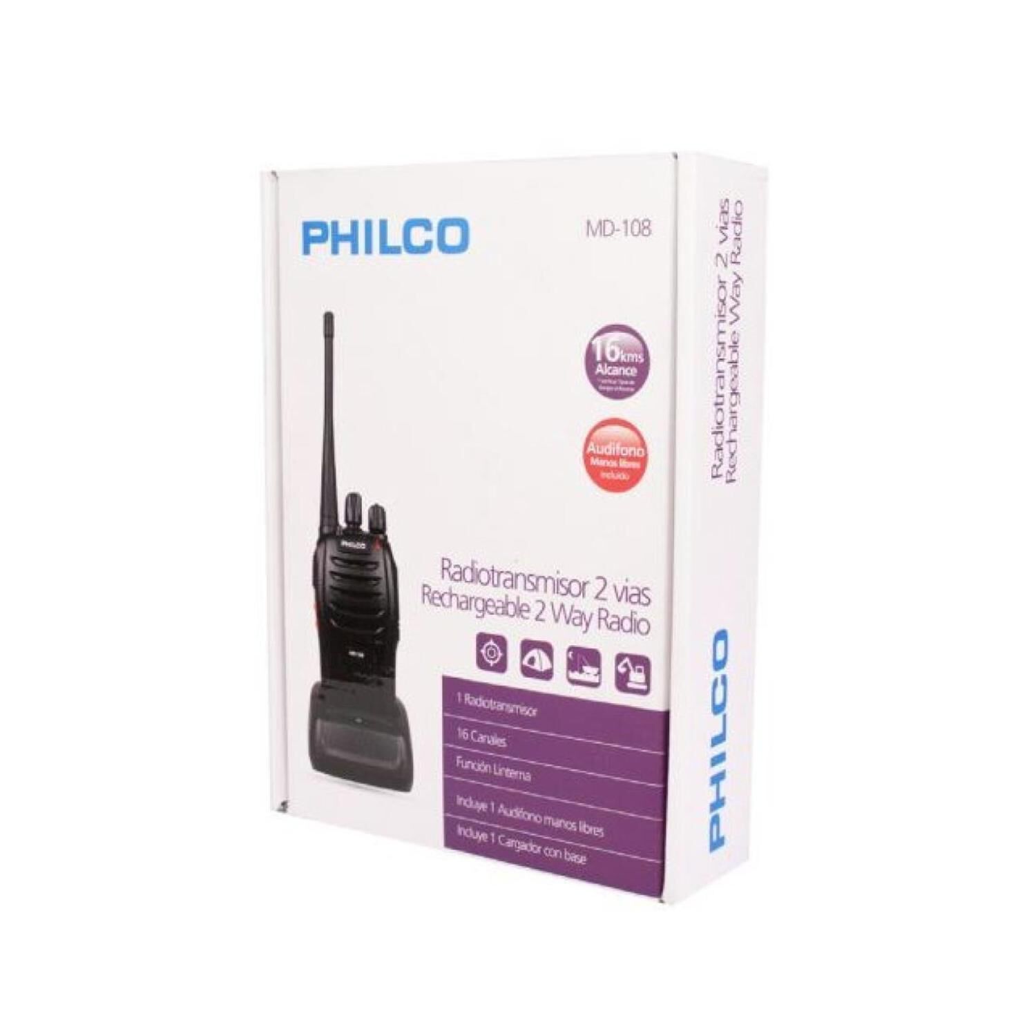 Radio Transmisor Walkie Talkie Uhf Vhf 16 Canales image number 2.0