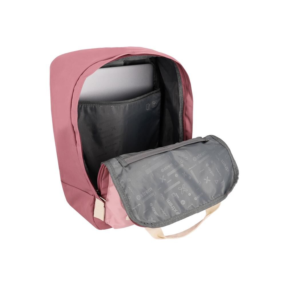Mochila Notebook Xtrem Monroe 6xt Rosado/beige 15" image number 3.0