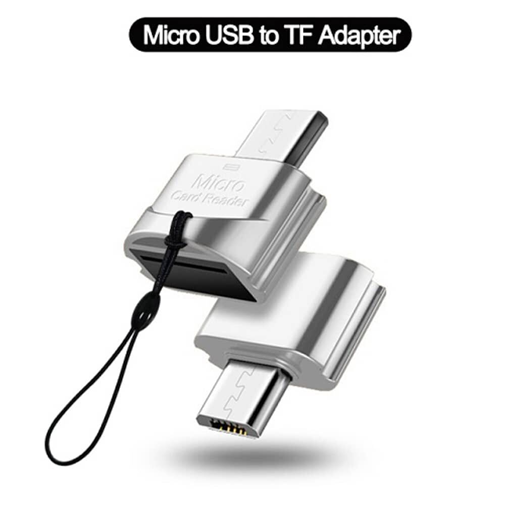 Adaptador Micro Usb A Lector Tarjeta De Memoria Micro Sd Para Celulares Porta Memoria Android image number 1.0