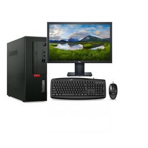 Kit Monitor + Pc Lenovothinkcentre V50s-07imb Sff (i5-10ma 16gb 256gb Ssd) + Teclado & Mouse Reacondicionado Grado A