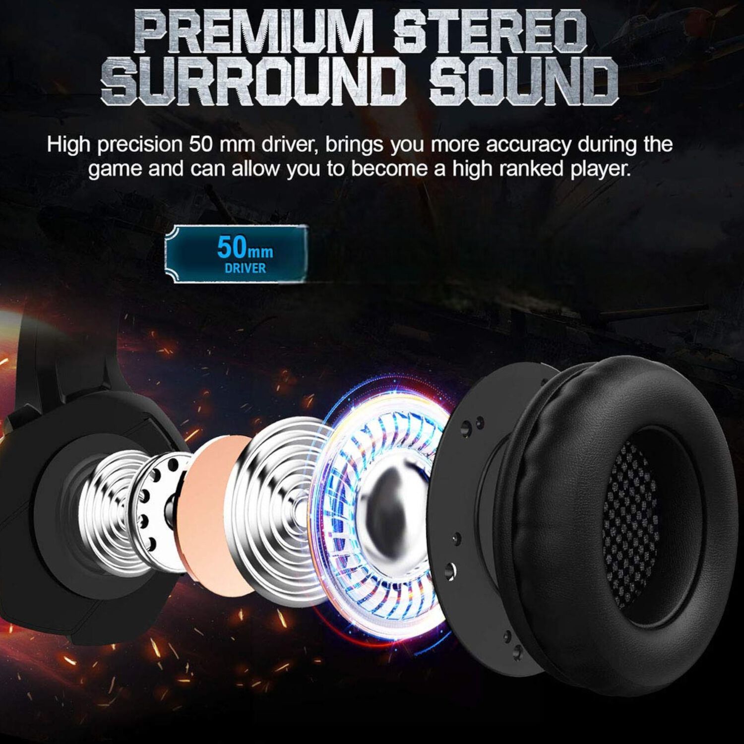 Audifonos Gamer Dgx Killmonger Multiplataformas image number 6.0