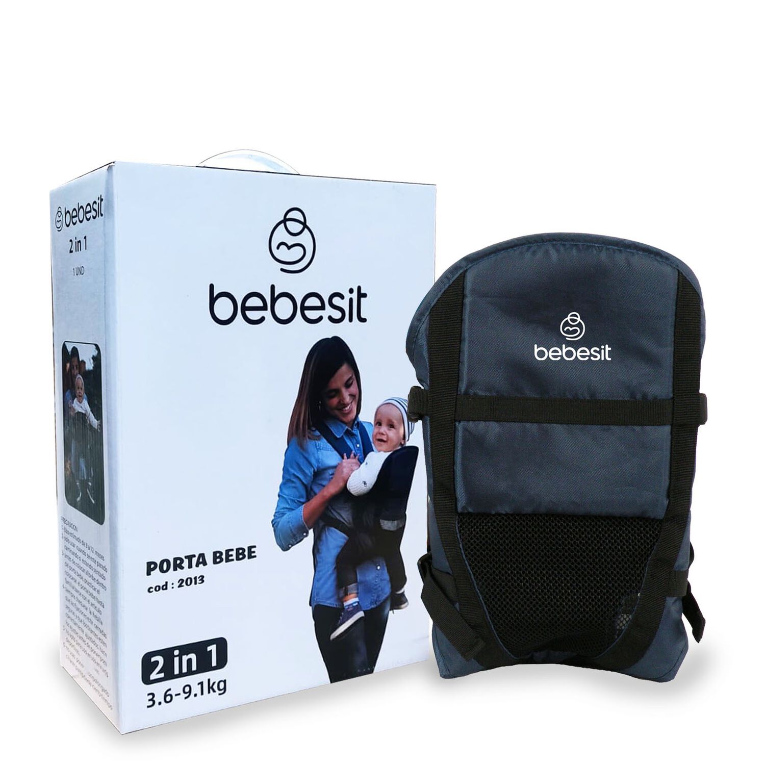 Porta Bebe 2013 Azul Bebesit image number 2.0