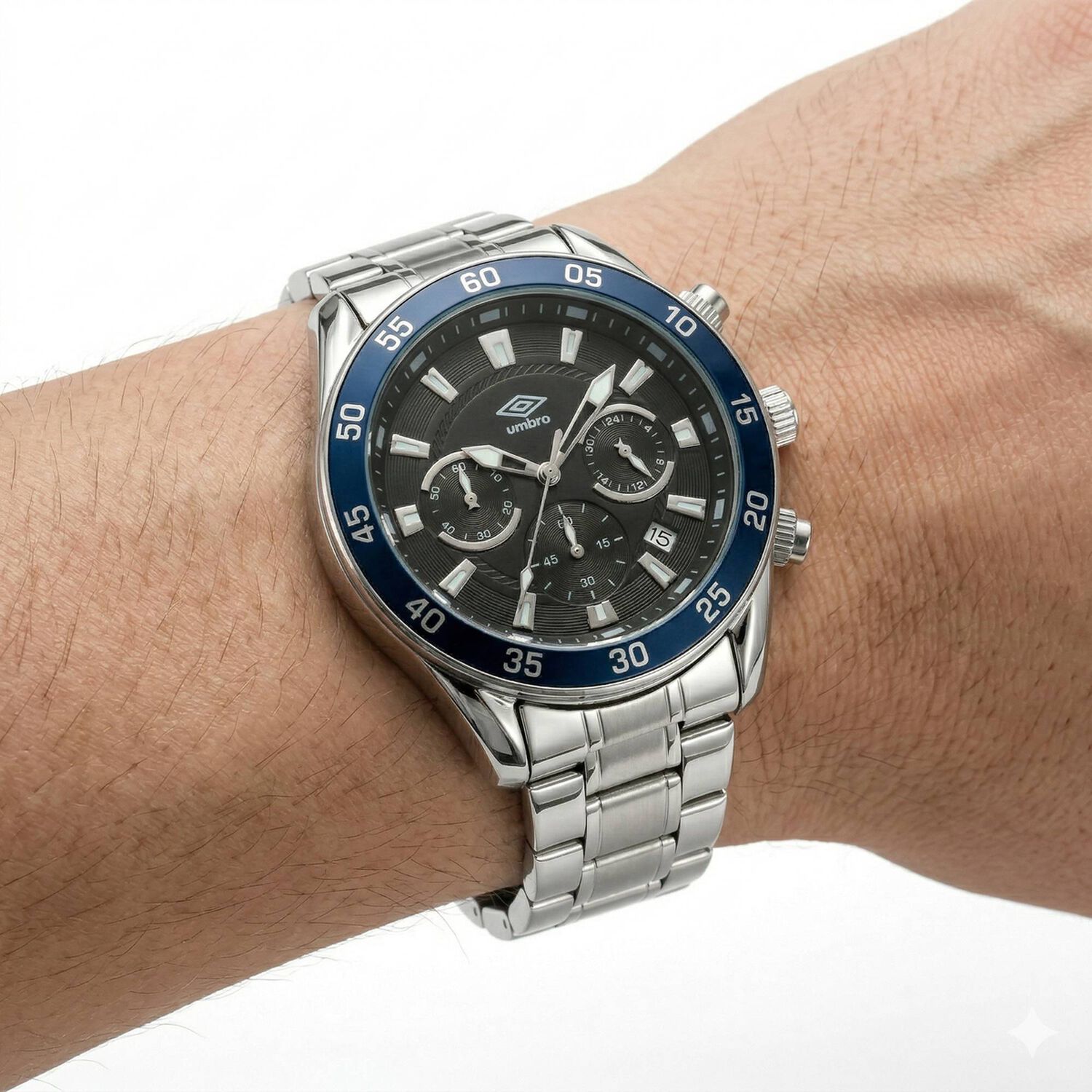 Reloj An&aacute;logo Hombre Umbro Plus Plateado Umbp-1500-182 image number 3.0