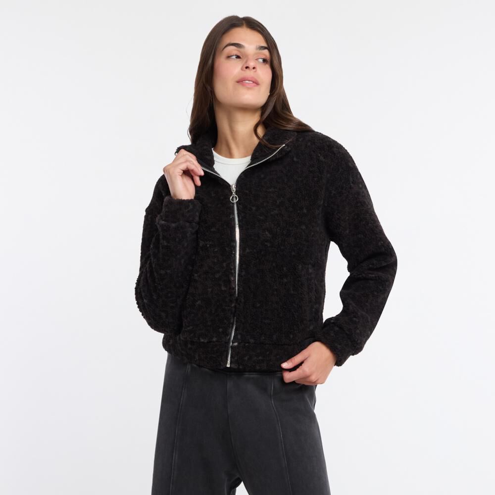 Polerón Chiporro Estampado Regular Cuello Alto Mujer Rolly Go image number 0.0