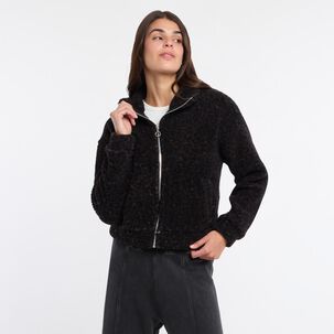 Polerón Chiporro Estampado Regular Cuello Alto Mujer Rolly Go