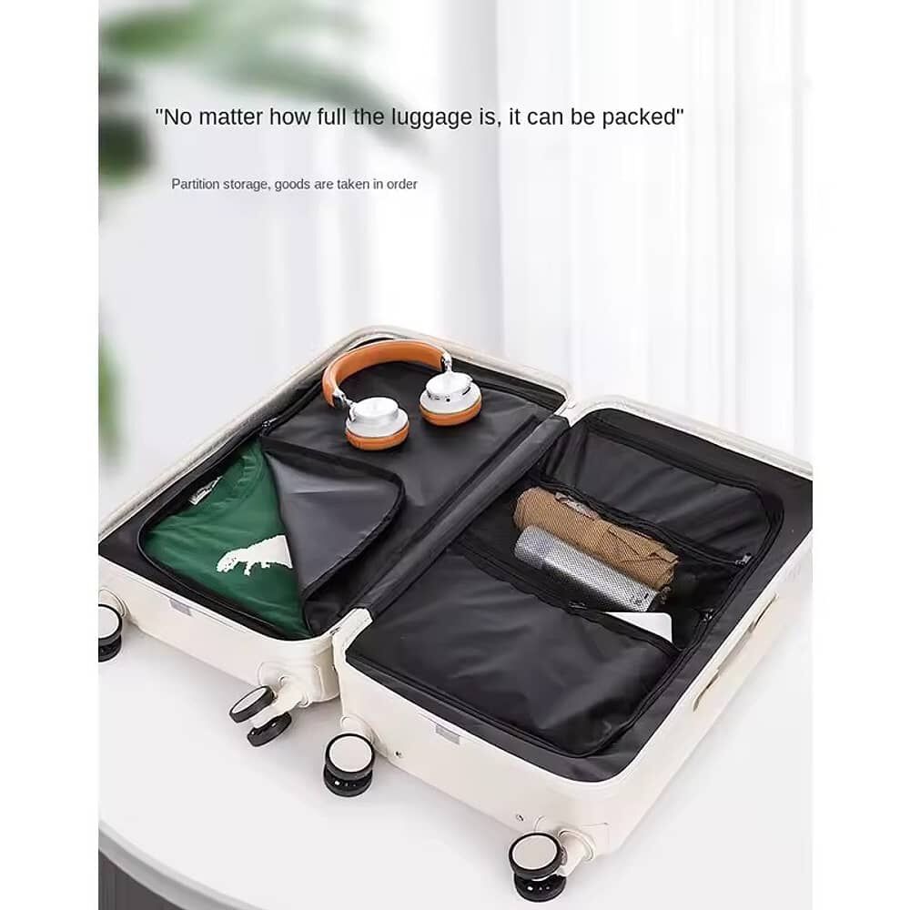 Maleta De Viaje Con Cargador 50 Cm Blanco image number 5.0