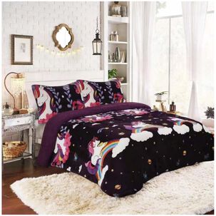 Cubrecama Plush Con Chiporro Plaza Y Media Mod3