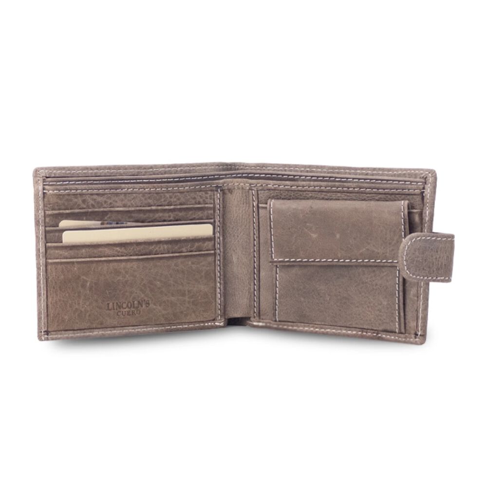 Billetera Cuero Hombre Febo Con Presilla Nuez Lincoln's image number 2.0