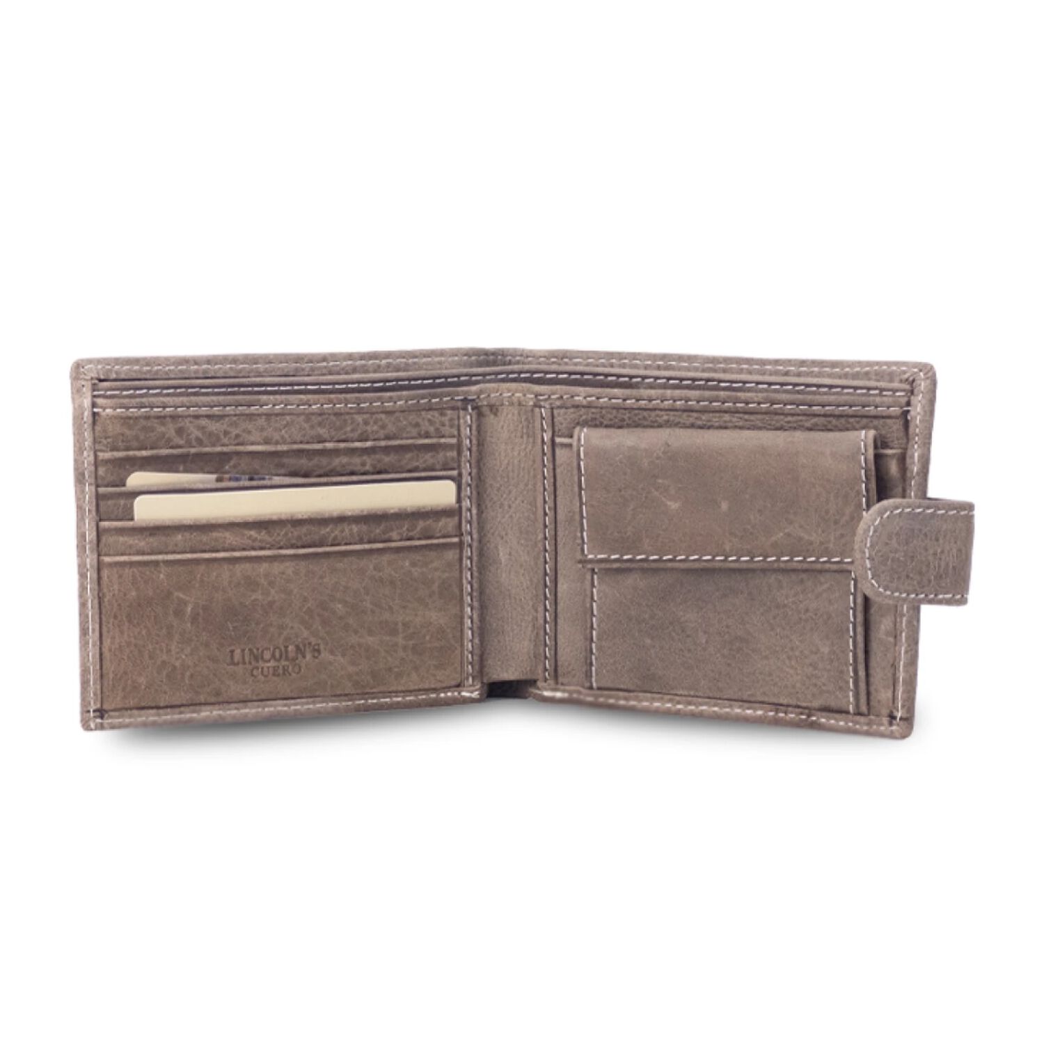 Billetera Cuero Hombre Febo Con Presilla Nuez Lincoln's image number 2.0