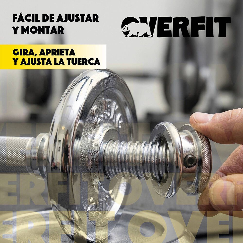 Set Mancuernas 50kg Fitness Pesas Peso Regulable image number 4.0