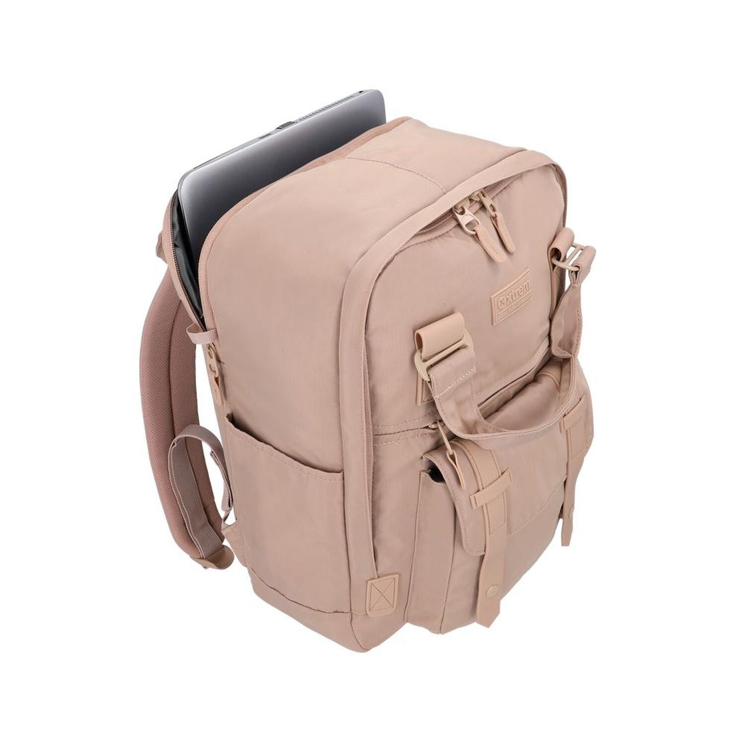 Mochila Notebook Xtrem Portland 6xt Beige 16" image number 4.0