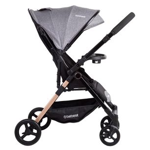 Coche De Paseo Bebesit City Reversible Con Bandeja Gris