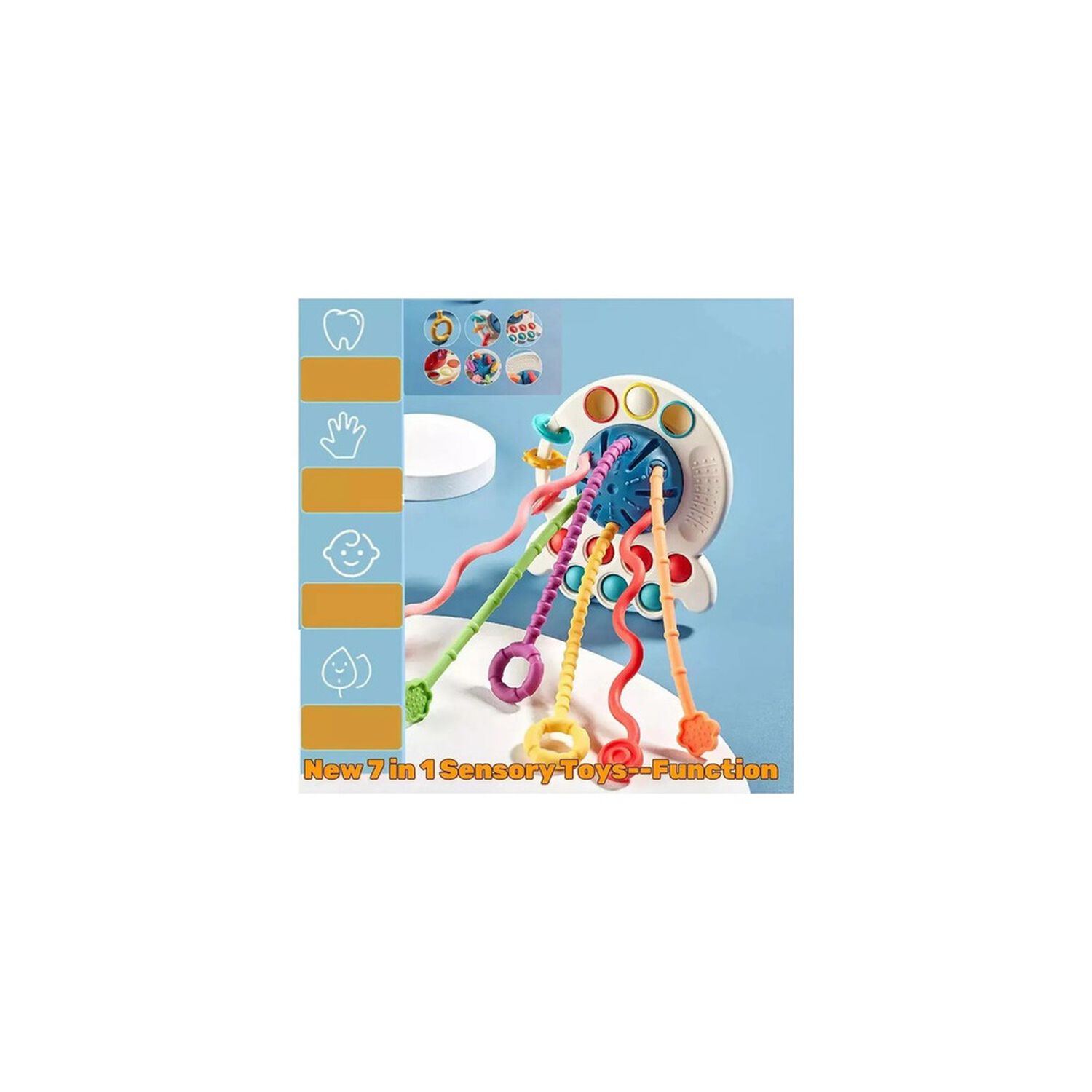 Juguete De Estimulaci&oacute;n Sensorial Ufo Montessori 4 En 1 Bebe image number 5.0
