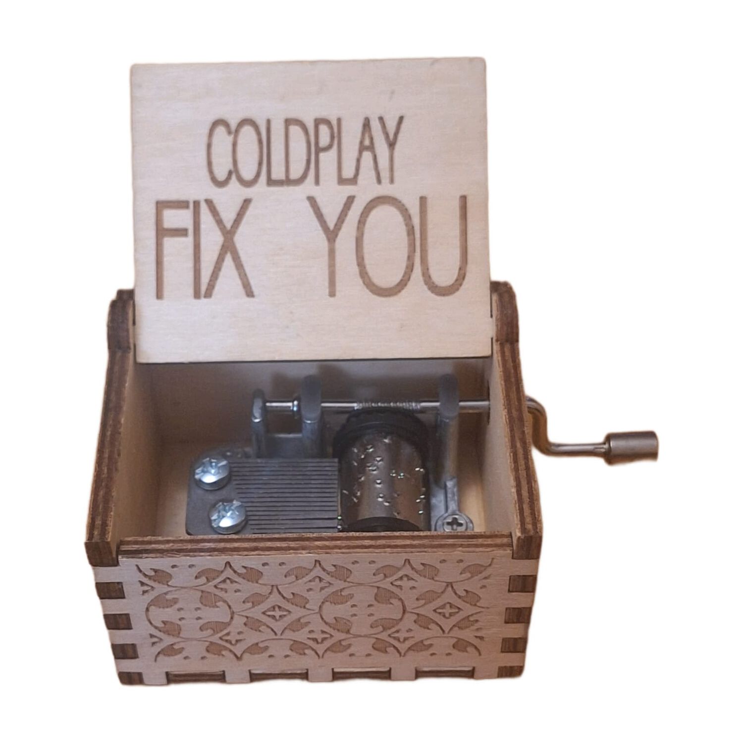 Caja Musical Coldplay Fix You Con Manivela image number 0.0