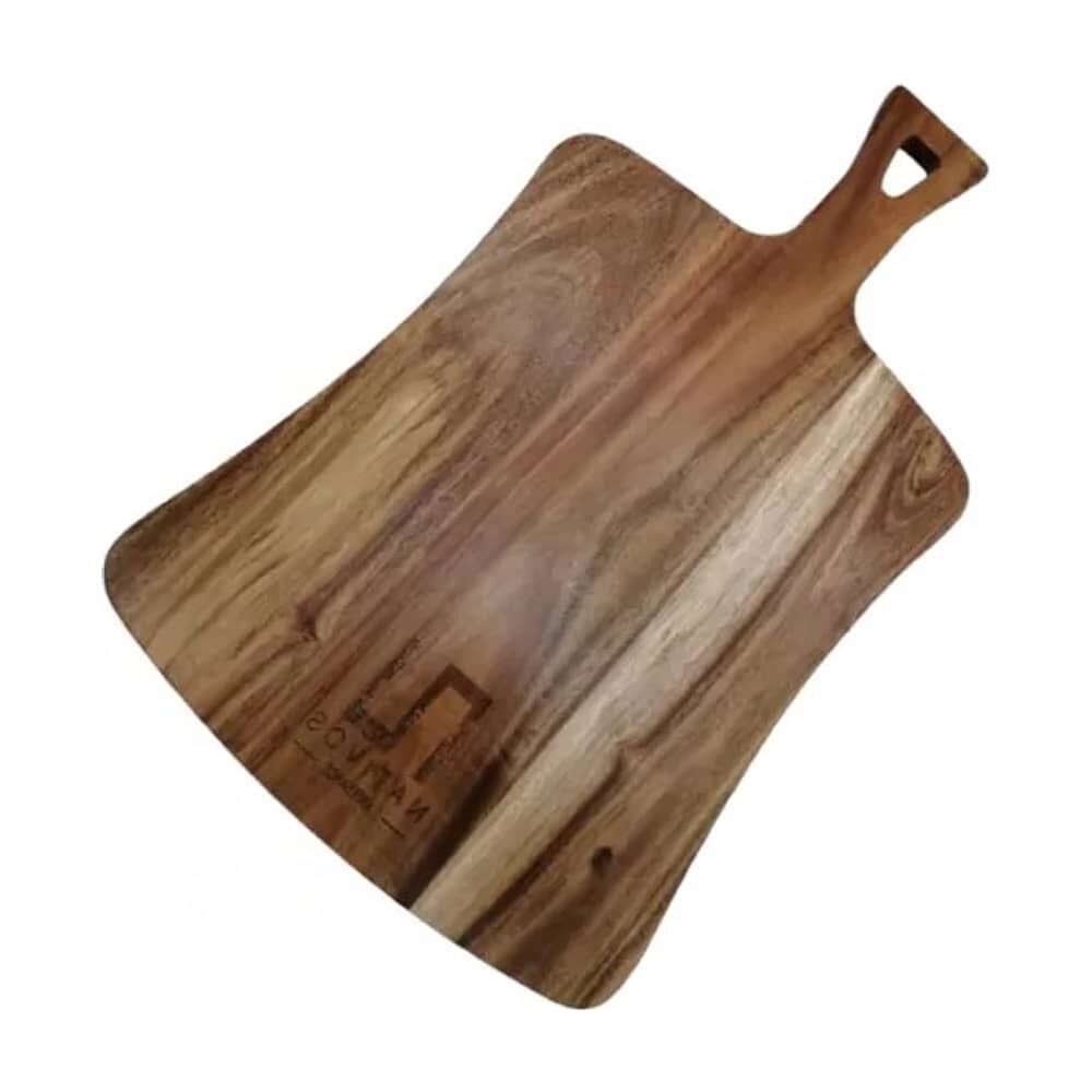 Tabla Rustica De Picar Nativos Forma Rectangular Con Mango Mcb001 image number 1.0