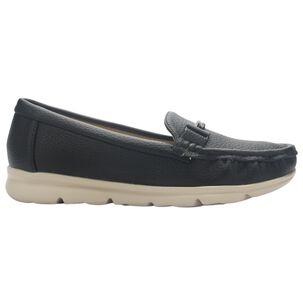 Mocasin De Mujer De Color Negro Casual Chalada Leve-1