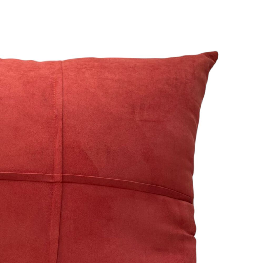 Pack De 02 Fundas De Coj&iacute;n De Semicuero Sint&eacute;tico 50x50 Cm Burdeo image number 2.0