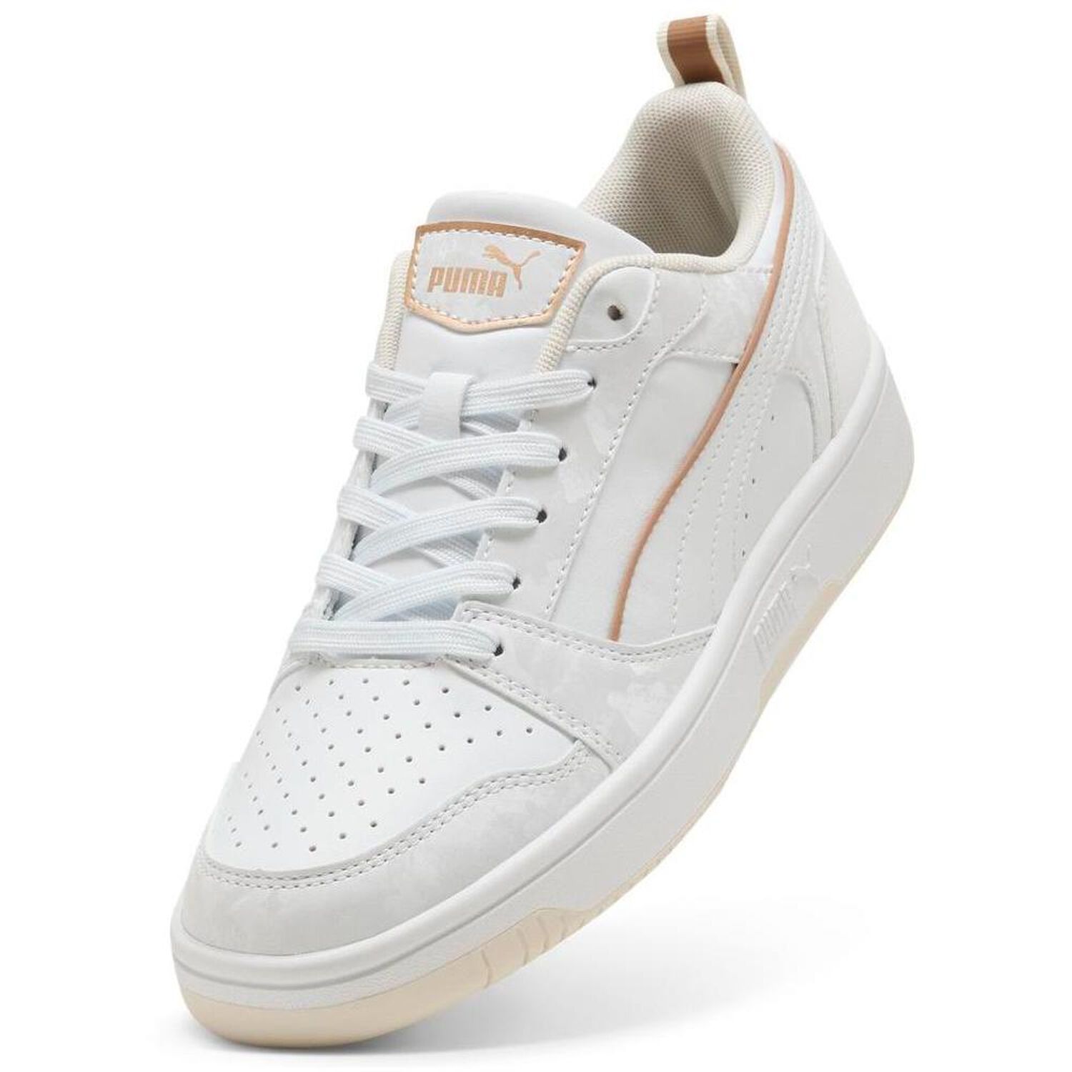 Zapatilla Urbana Mujer Puma Rebound V6 Low Dayinight Blanco image number 5.0