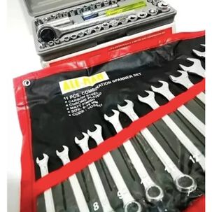 Juego De 11 Llaves Punta Corona + Caja De Dados 40 Piezas