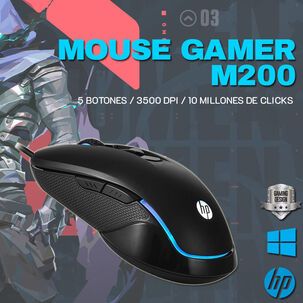 Mouse Gamer Hp M200 5 Botones 3500 Dpi