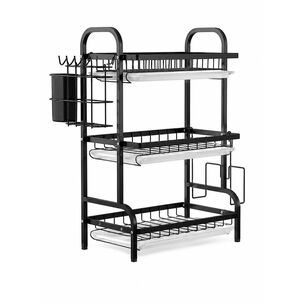 Secador Escurridor Organizador De Platos 3 Niveles Cocina