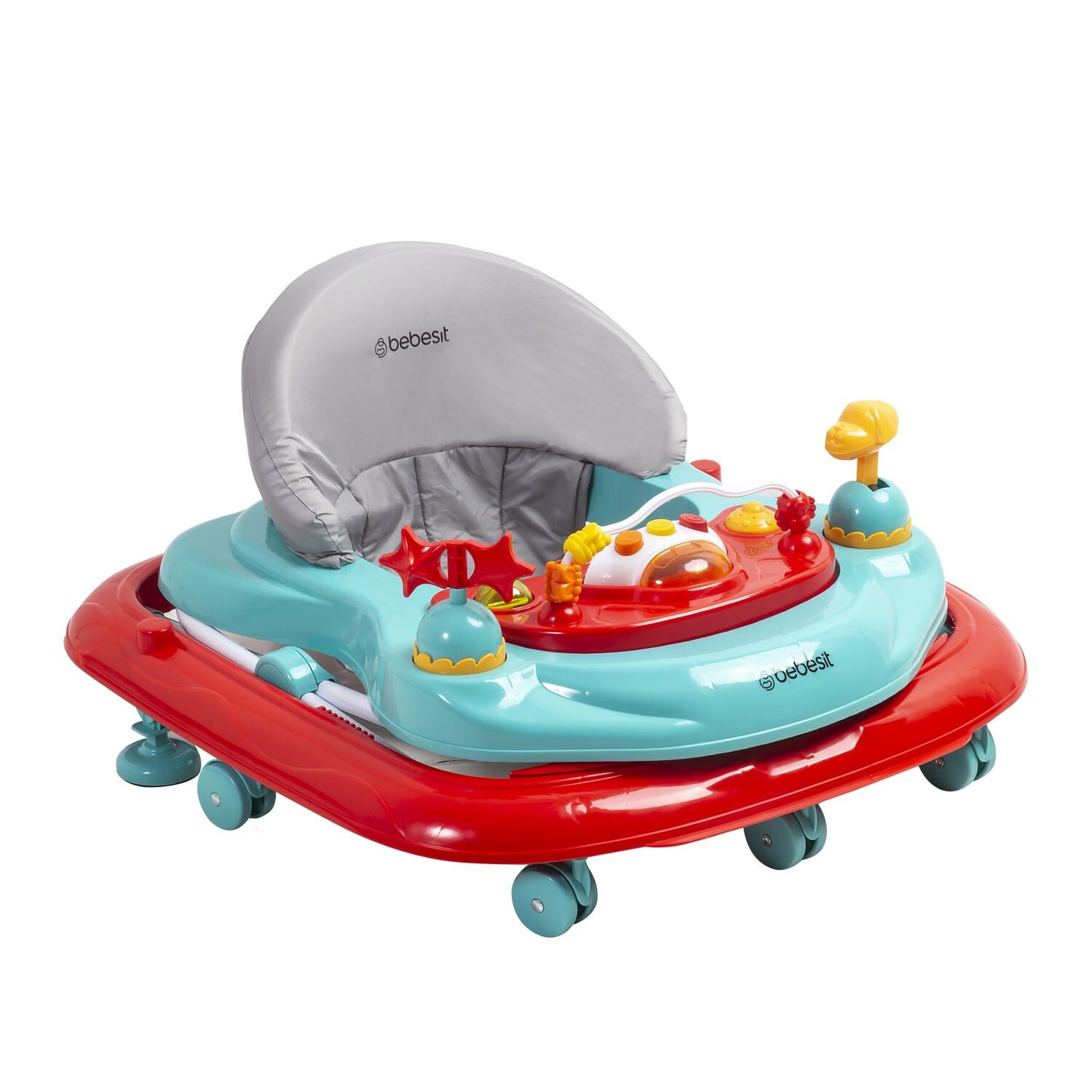 Andador Musical Airbus Rojo Celeste image number 3.0